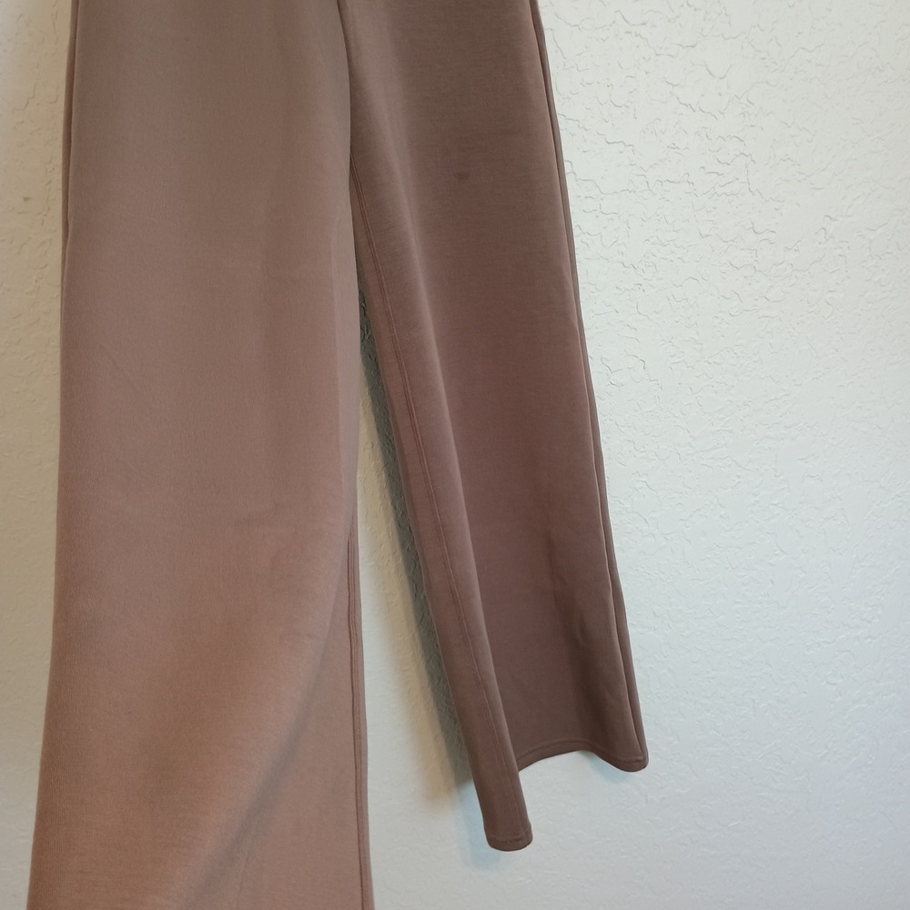 SPANX AirEssentials Wide Leg Pants Womens XS Petite Brown Lounge Sweats - Picture 3 of 14
